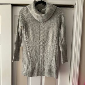White House Black Market grey cowl neck sweater